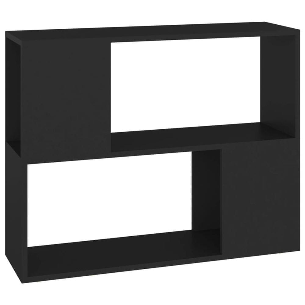 Vidaxl TV skrinka čierna 80x24x63 cm drevotrieska